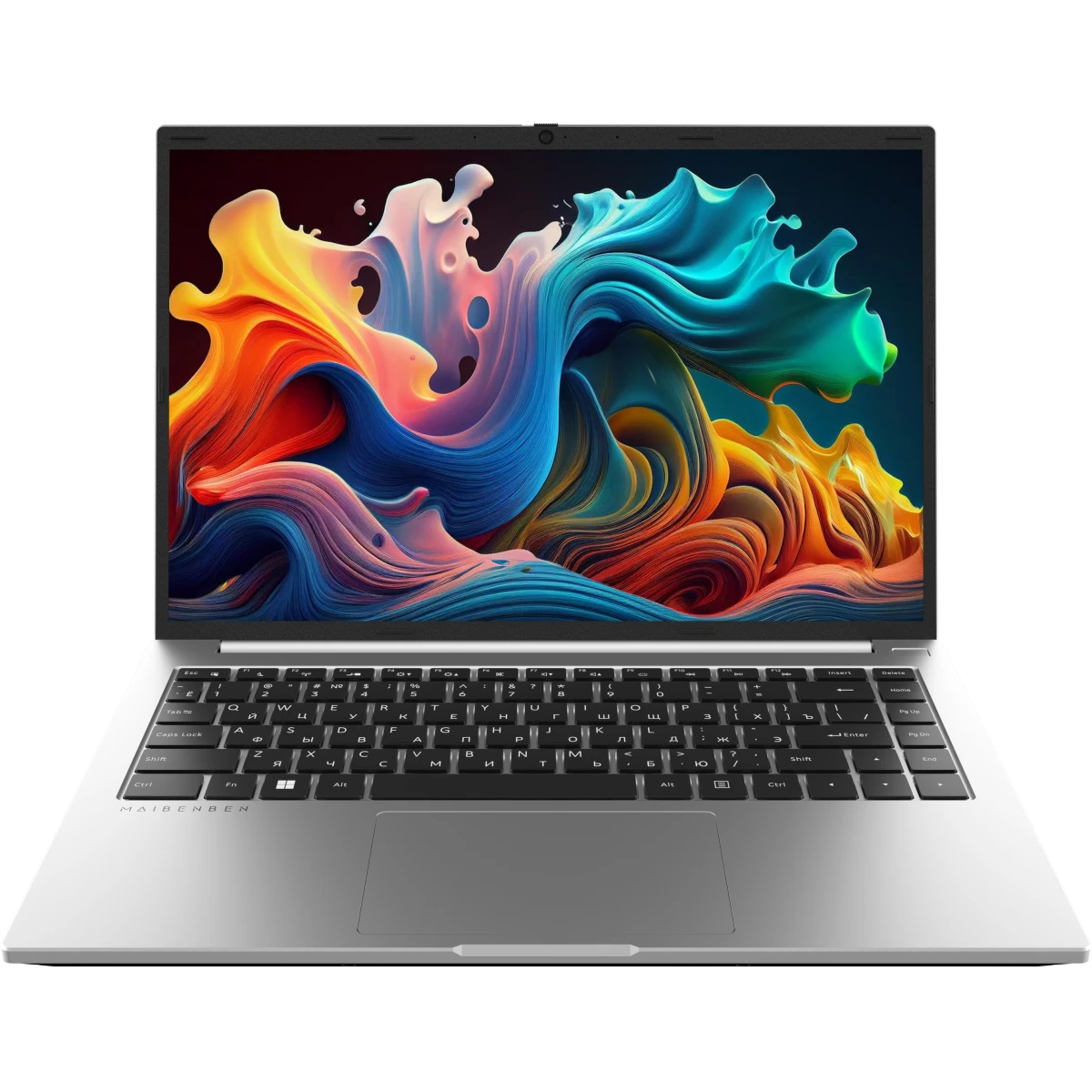 Ноутбук Maibenben S14B-R560UM (S14B-R560UMBQSLSRE0) 14.5" QHD IPS AMD R5-6600H, 8Gb, 512Gb SSD, Linux, серебристый