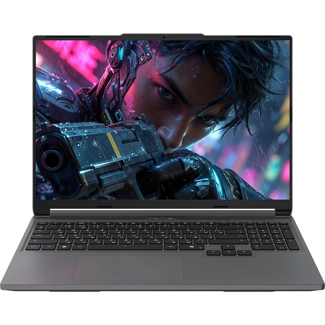 Ноутбук Maibenben X16C-i54455 (X16C-I544550F44HG4E10-Win11H) Core i5 14450HX 16Gb SSD512Gb NVIDIA GeForce RTX5050 8Gb 16" IPS FHD+ (1920x1200) grey