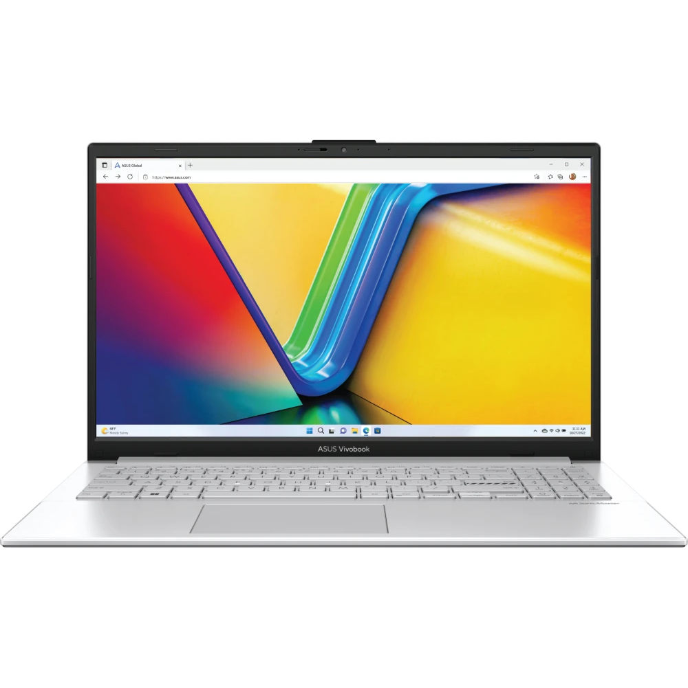 Ноутбук ASUS Vivobook Go 15 E1504FA-WH56 (90NB0ZR1-M04660-Win11) AMD Ryzen 5 7520U/16Gb (soldered D5)/SSD512Gb/UMA/15.6"/1920x1080/SL English/Silver