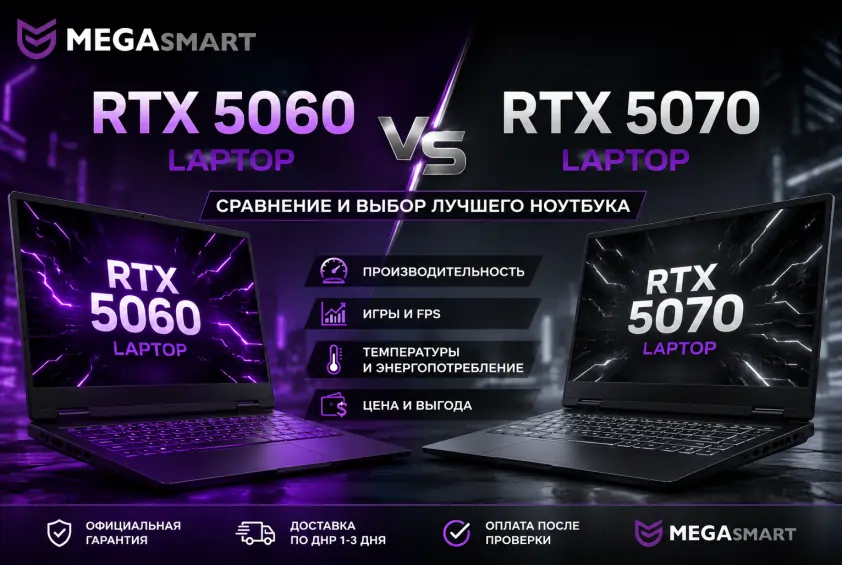 RTX 5060 Laptop или RTX 5070 Laptop: что лучше выбрать RTX 5060 Laptop или RTX 5070 Laptop: что лучше выбрать