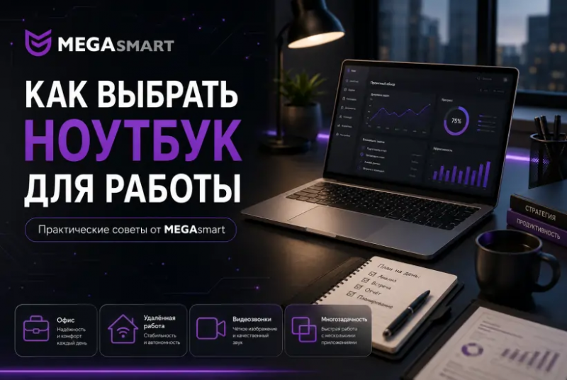 Как выбрать ноутбук для работы: процессор, память, SSD и экран | MEGAsmart