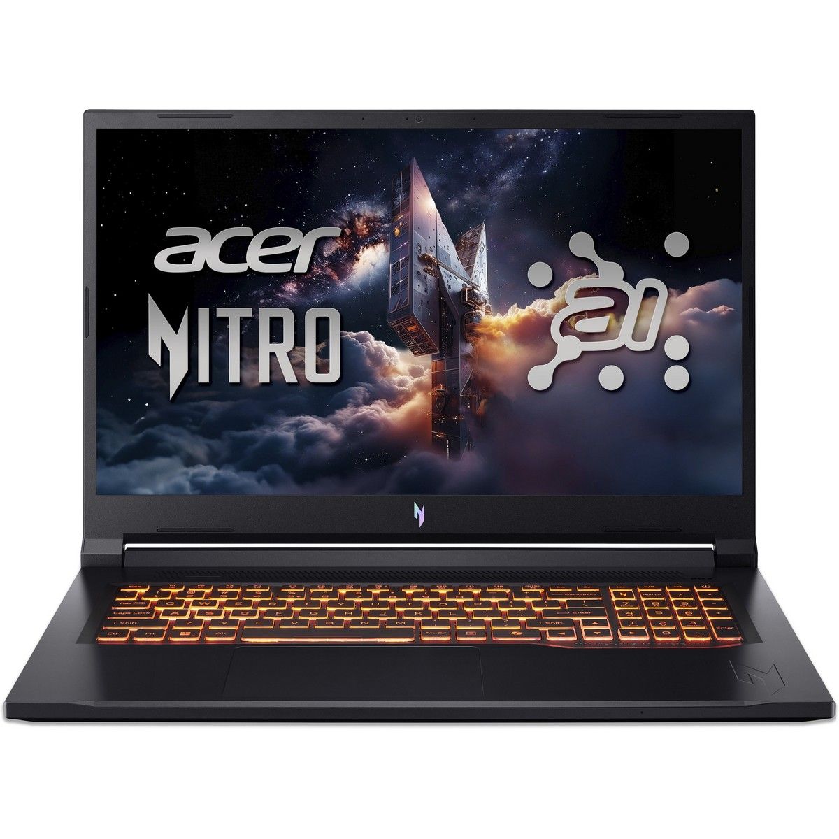 Ноутбук Acer Nitro V 17 AI ANV17-41-R6A6 (NH.QYVCD.005) AMD Ryzen 7 260/16Gb/SSD1Tb/RTX5060 8Gb/17.3"/IPS/FHD/1920x1080/144Hz/NoOS/Black