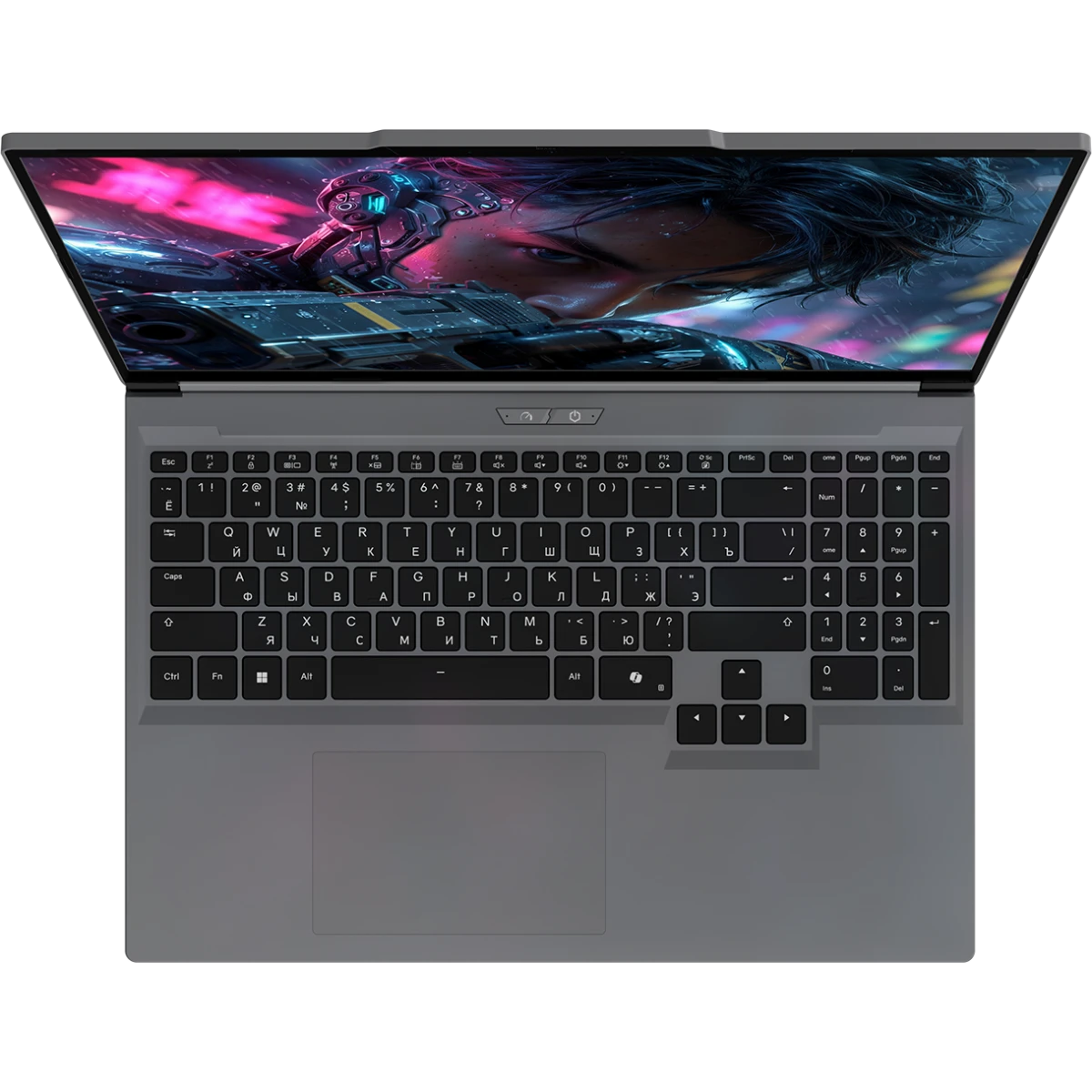 Ноутбук Maibenben X16C-i54455 (X16C-I544550F44HG4E10-Win11H) Core i5 14450HX 16Gb SSD512Gb NVIDIA GeForce RTX5050 8Gb 16" IPS FHD+ (1920x1200) grey