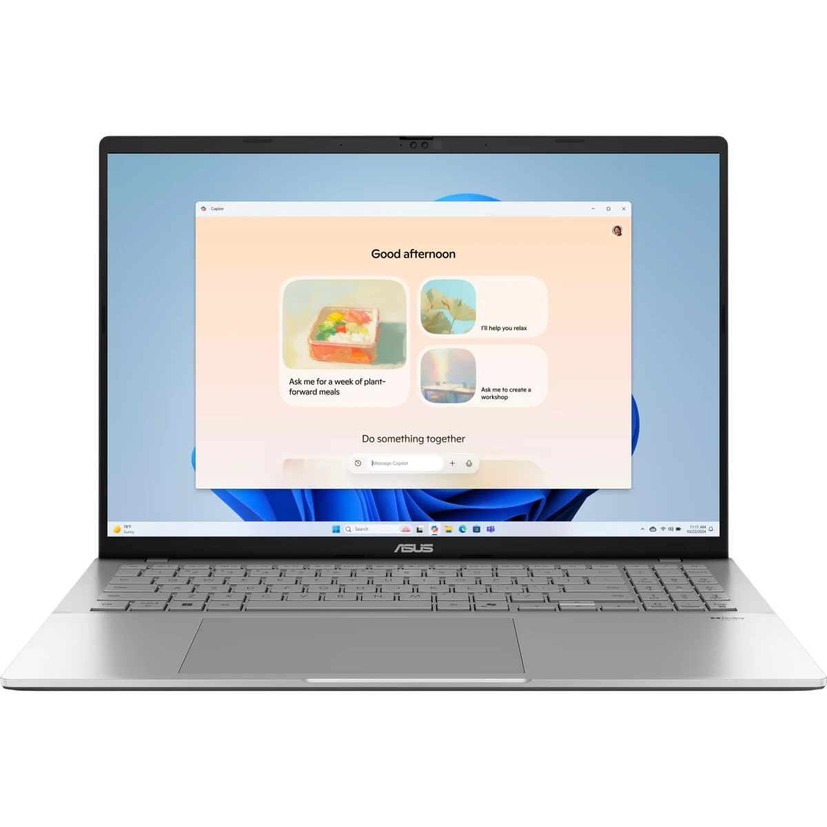 Ноутбук Asus VivoBook S16 S3607AA-SH114 (90NB1731-M007X0) Core Ultra 7 355 32Gb SSD1Tb Intel Graphics 16" OLED WUXGA (1920x1200) без ОС silver WiFi BT