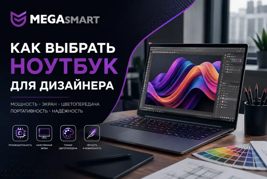 Как выбрать ноутбук для дизайнера в 2026 году | MEGAsmart Как выбрать ноутбук для дизайнера в 2026 году | MEGAsmart