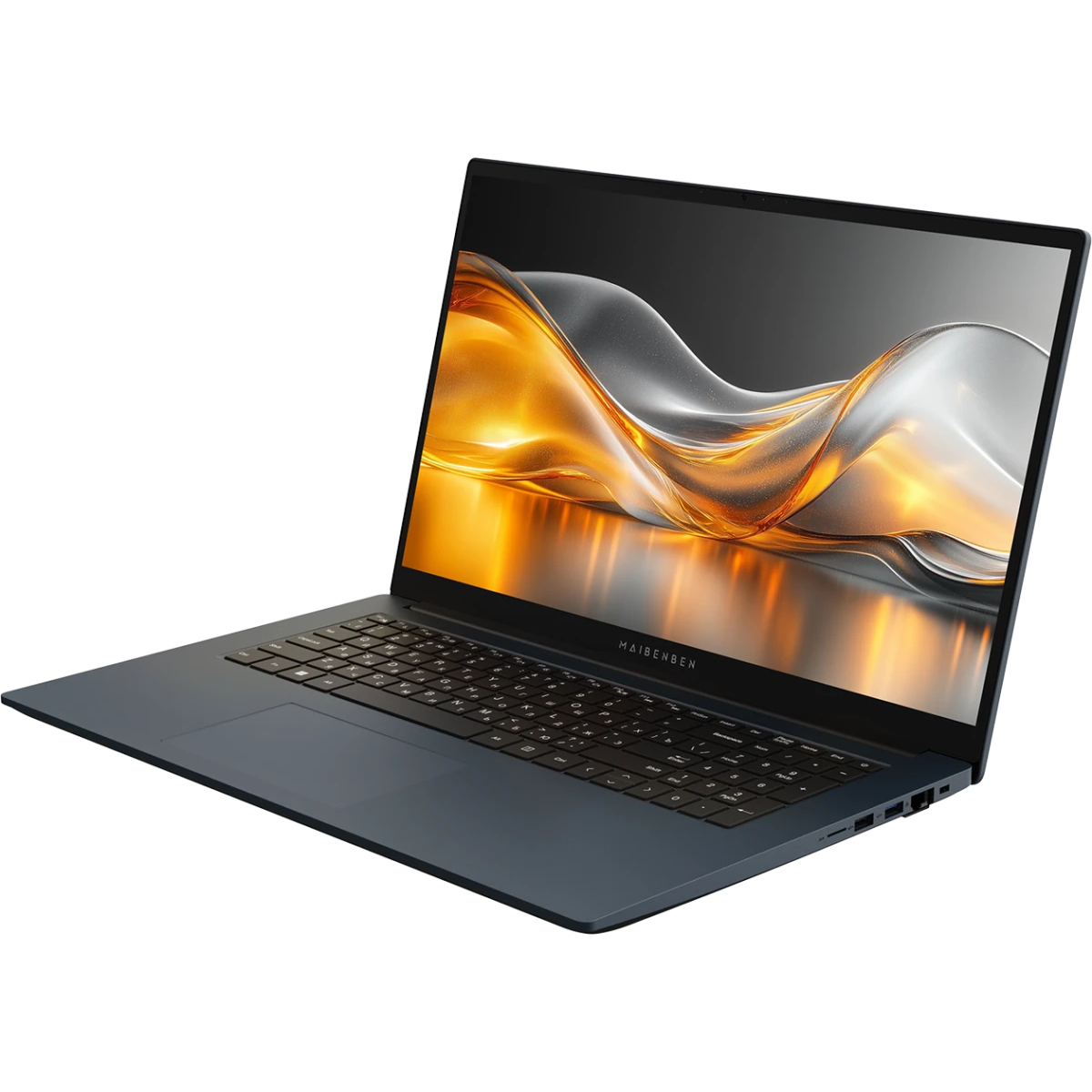 Ноутбук Maibenben M17A-R574UM (M17A-R574UM0F3RLU4EB1-Linux) 17.3" FHD IPS 144Hz, AMD R5-7430U, 16Gb, 256Gb + 256Gb SSD, синий (мышка + коврик)