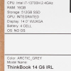 14" Ноутбук Lenovo ThinkBook 14 G6 IRL серый