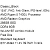 15.6" Ноутбук MSI Modern 15 B7M-433XRU черный