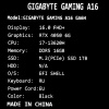 16" Ноутбук GIGABYTE GAMING A16 черный