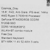 15.6" Ноутбук MSI Thin A15 B7VE-036XRU серый
